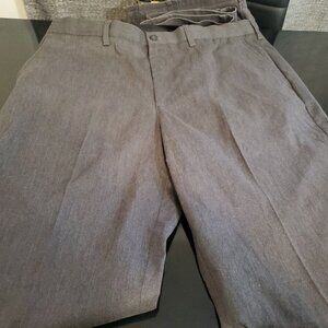 Croft & Barrow Men Straight Classic Khaki Stretch Pants Charcoal Size 38 x 30